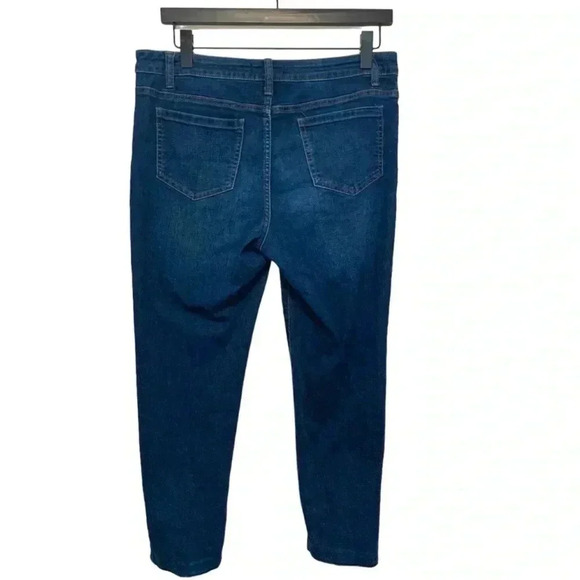 Cleo Petite High Rise Button Front Jeans w 4 Way Stretch - Picture 3 of 10